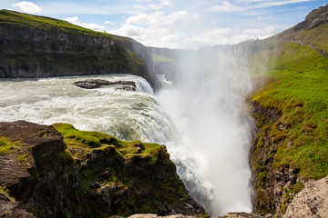 Gullfoss waterfall in Iceland
