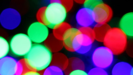 Blurred fairy lights background