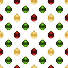 Seamless christmas balls