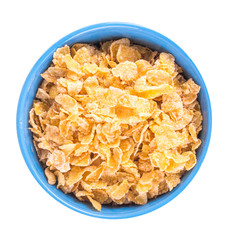 dry cereal for breakfast, isolated on white