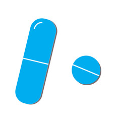 Pills Icon in trendy flat style isolated on white background.