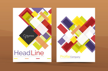 Modern colorful line composition designs