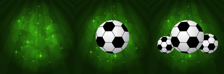 Fototapeta premium Stylish Soccer Balls 