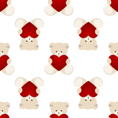 Teddy Bear Valentines Day Card