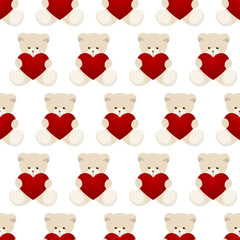 Teddy Bear Valentines Day Card