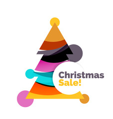 Abstract Christmas sale banner design with blank space