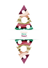 Abstract Christmas sale banner design with blank space