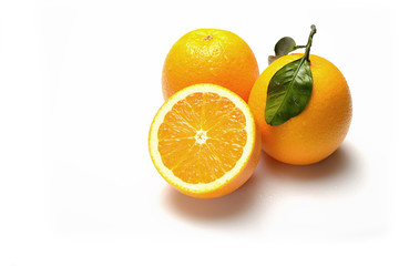 orange on white background