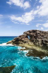 Fototapeta na wymiar Beautiful Puerto Rico Cliffs and Ocean