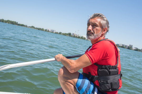 man taking a break from stressing city life