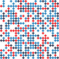 Abstract circle seamless xmas blue empty