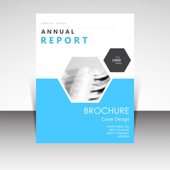 Business annual report brochure design vector illustration. Business presentation, poster, cover, booklet, banner, leaflet, flyer, newsletter, magazine, publication, landing page layout template