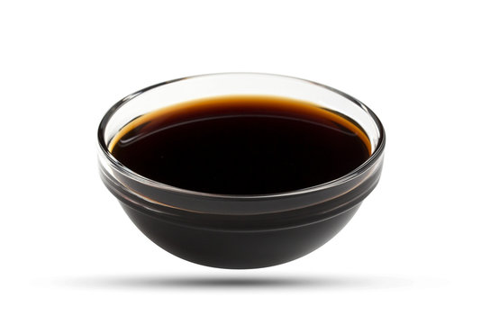 Soy sauce isolated on white background, with clipping path