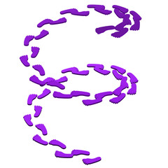 Fototapeta premium Concept: Way. 3D rendering.