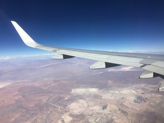 Obraz premium Amazing aerial view of Atacama desert from airplane