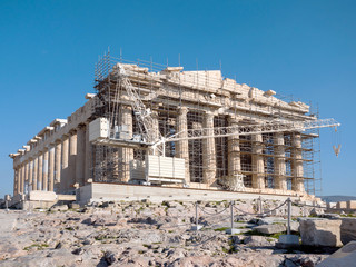 The Parthenon temple in Acropolis Hill