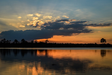 Sunset at Mrazek Pond, Everglades National Park, Florida