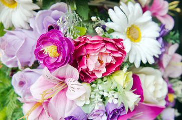 Bunch of flowers arrangement for decoration