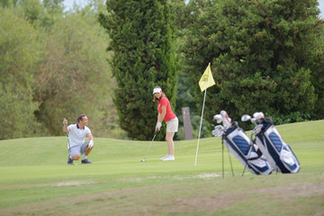Obraz premium turn in golf