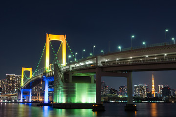 Nightview of Rainbow Bridge (レインボーブリッジ夜景)