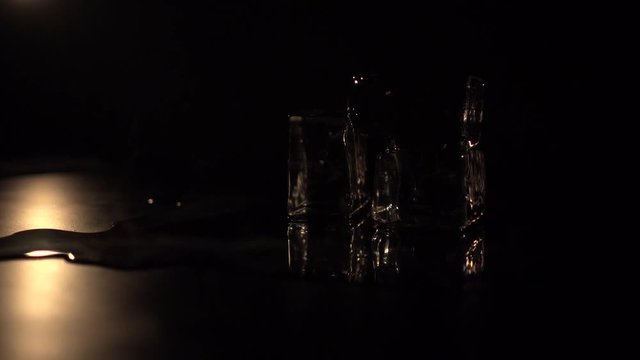 Burning ice in the dark