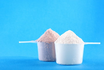 protein powder and white chocolate