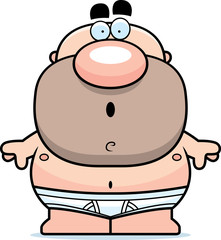 Cartoon Man in Underwear