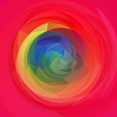 abstract modern art swirl background - full spectrum rainbow colored - strawberry red