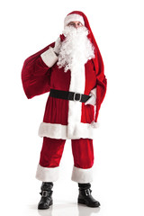 Santa Claus carrying bag