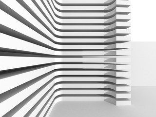 Abstract Modern White Architecture Background