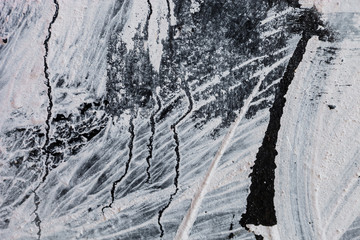 Random whitewashed surface with rich and various texture © rootstocks