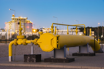 pipe line valves, LNG terminal,Swinoujscie,Poland