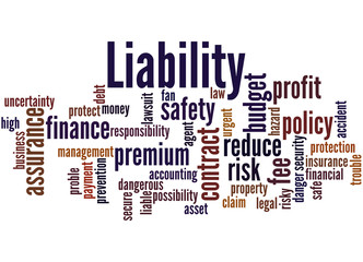 Liability, word cloud concept 8