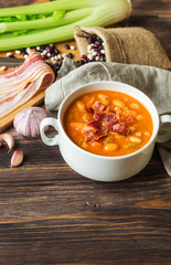 Homemade bean soup