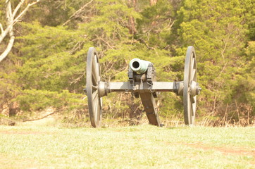 Civil War Cannon, MANASSAS NATIONAL BATTLEFIELD PARK VIRGINIA, MAR 15, 2016