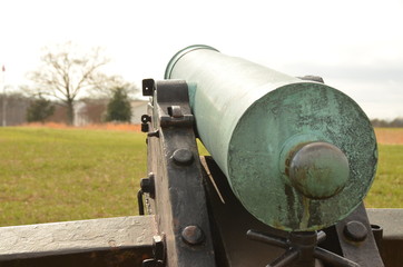 Civil War Cannon, MANASSAS NATIONAL BATTLEFIELD PARK VIRGINIA, MAR 15, 2016