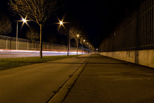 Long Exposure Avenue 