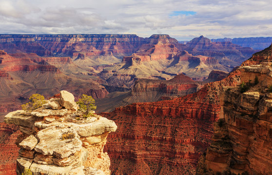 Awesome Landscape from South Rim of Grand Canyon, Arizona, Unite