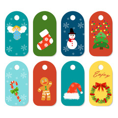 Christmas retro icons, elements and illustrations