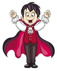 Vektor Illustration eines niedlichen Vampirs