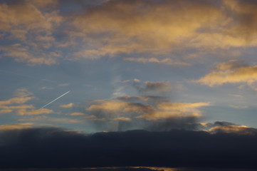 Wolken am Abend in Jütland