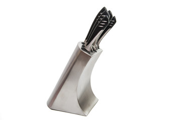set of knives isolated