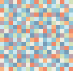 Abstract Geometric Background, Made Of Colorful Squares