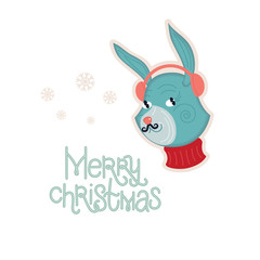 Christmas design with animals.