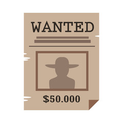 wanted advertisement flat icon