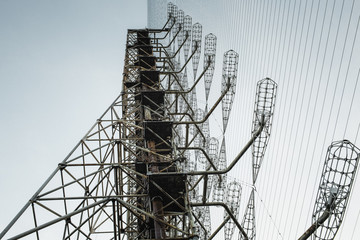 Soviet Duga over the horizon radar system in Chernobyl Exclusion Zone, Ukraine.