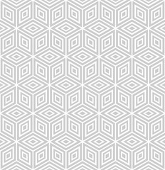 Nahtloses geometrisches Muster. 3D-Illusion.