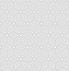 Möbelaufkleber 3D Nahtloses geometrisches Muster. 3D-Illusion.