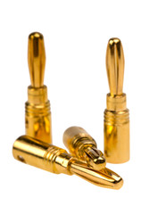 Adapter cable audio speaker banana plug connector