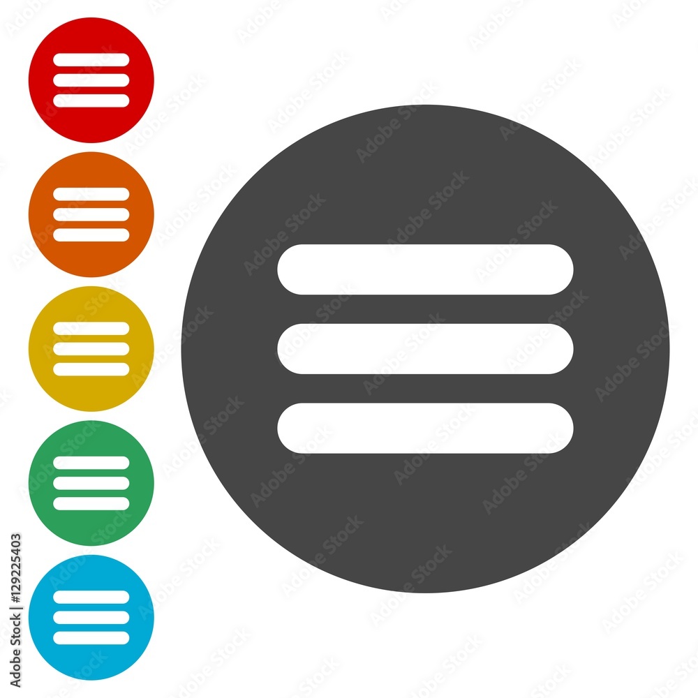 Poster menu vector icon, web menu icon